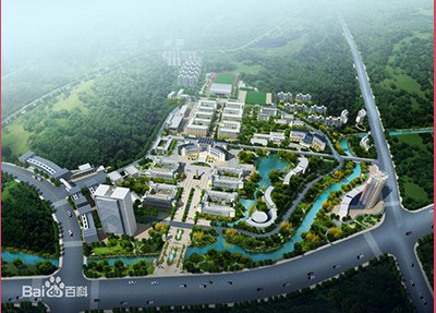 夹江县云吟职业高级中学鸟瞰图