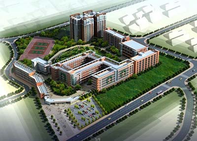 峨眉山航空学校新校区俯瞰图