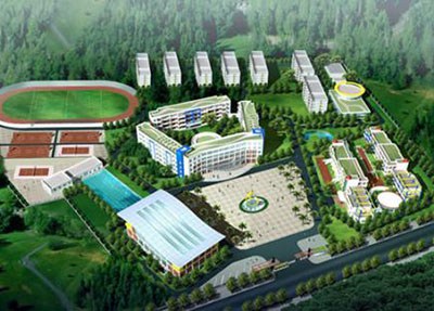 四川华达卫校学校全景图