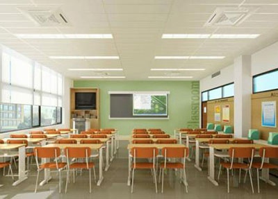 广元工贸学校教室环境