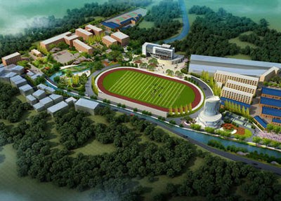 成都成医一附院护士学校鸟瞰图
