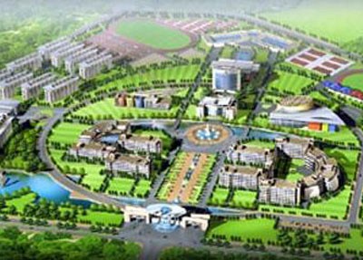 泸州天宇职业中专学校学校俯视图